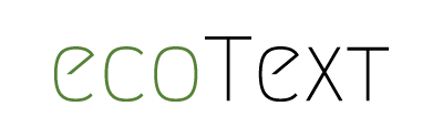 ecoText logo